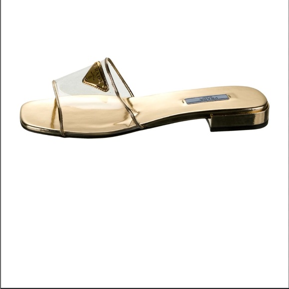 Authentic Prada Ciabatte Clear Flat Sandals - Picture 1 of 4
